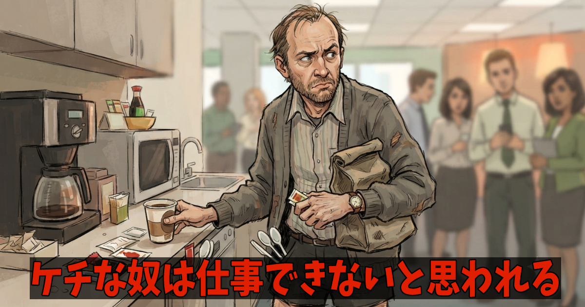 ケチな奴は仕事できないと思われる