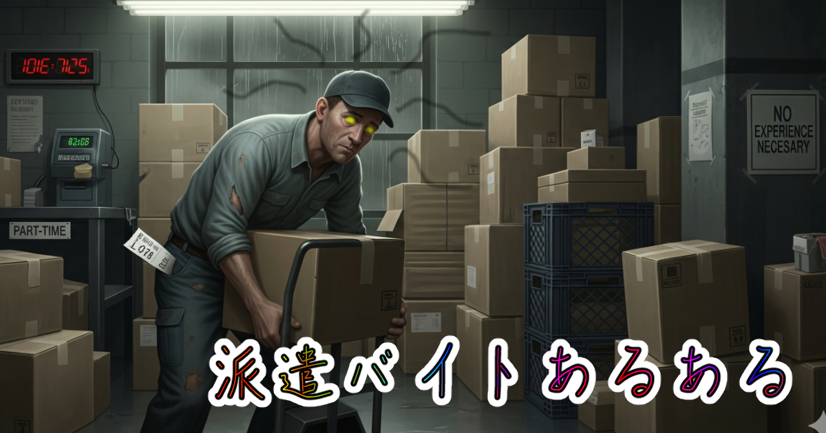 単発バイトあるある