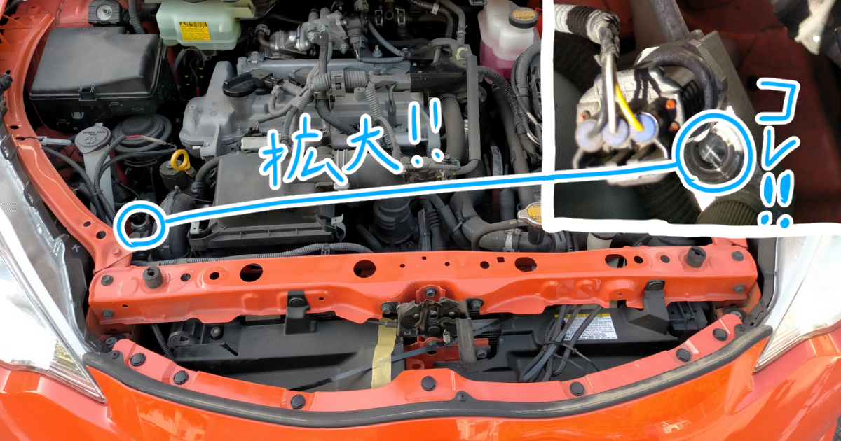 アクアのサイトグラスの場所